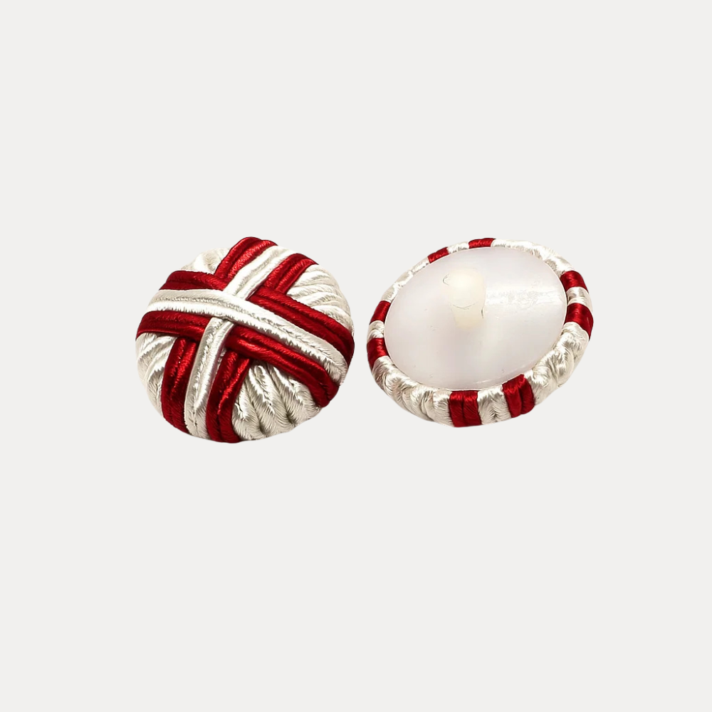 Crimson Knot Button