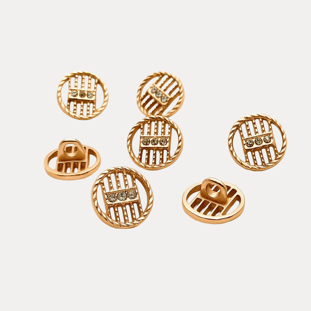 Embossed Crystal Buttons