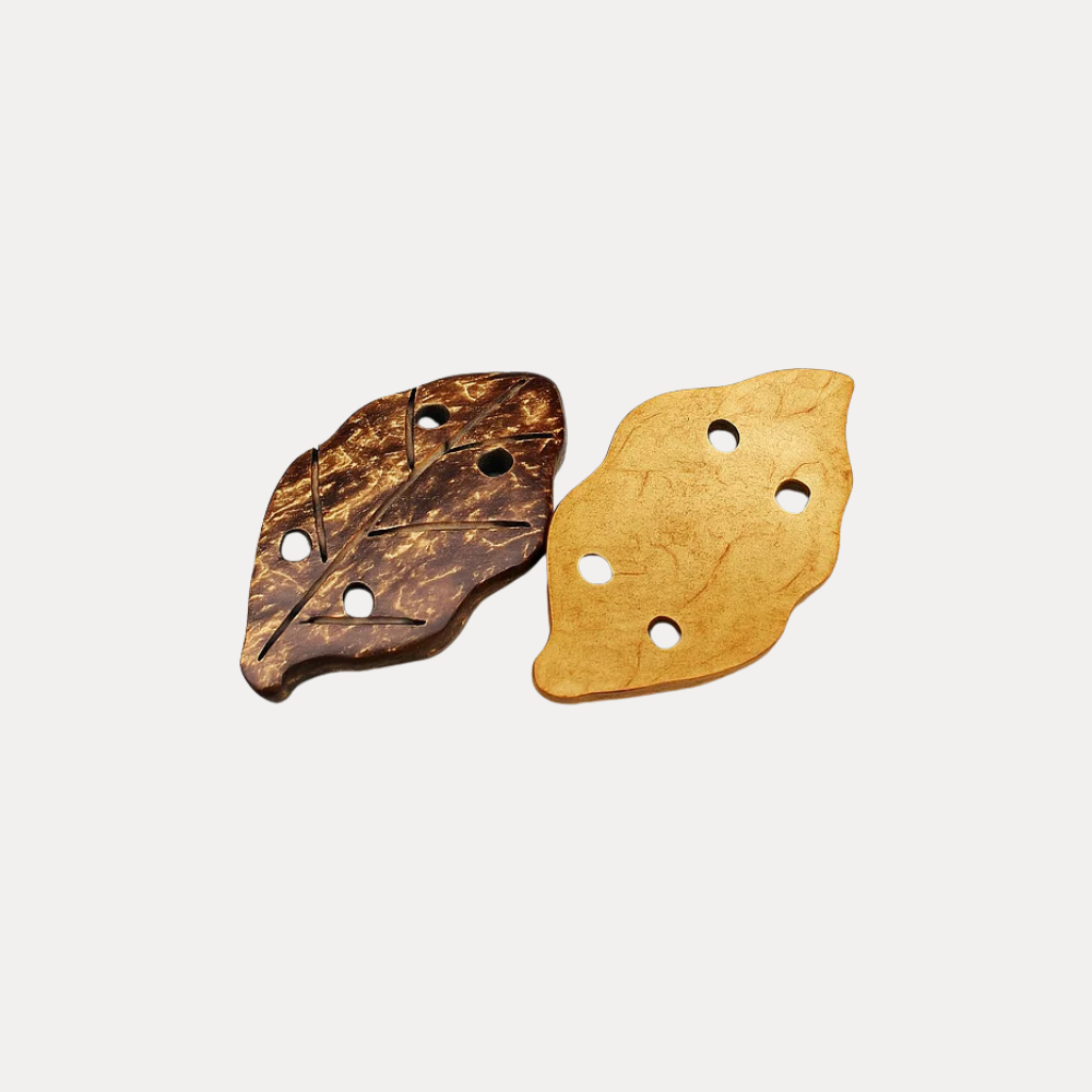 Rustic Leaf Button