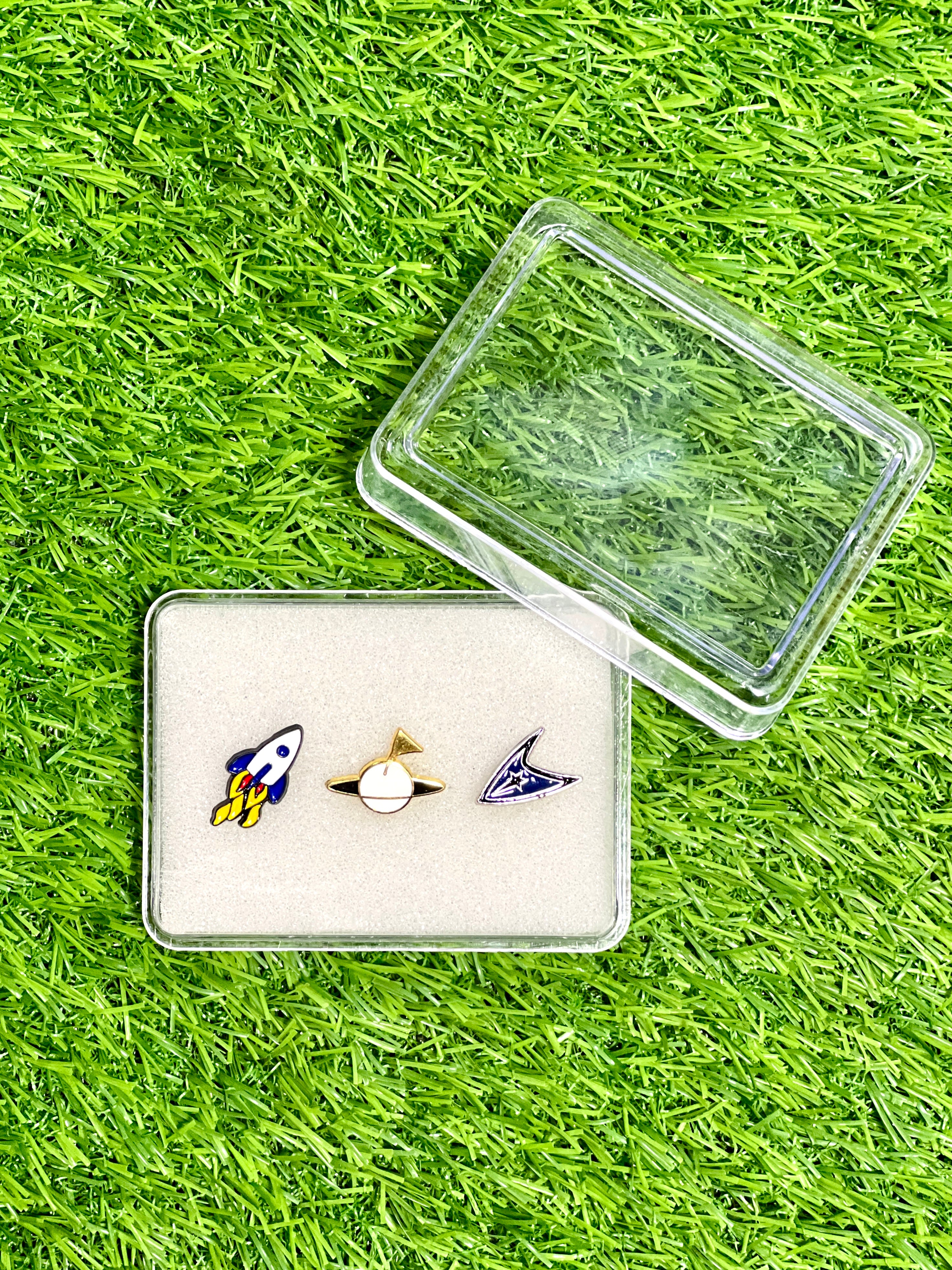 Outer Space Lapel Pin Gift Box - Set of 3