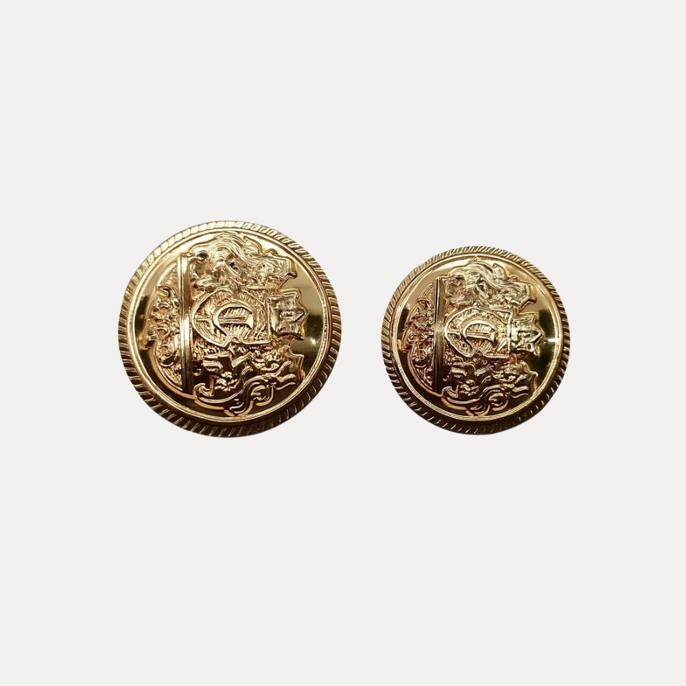 Embossed Metal Buttons