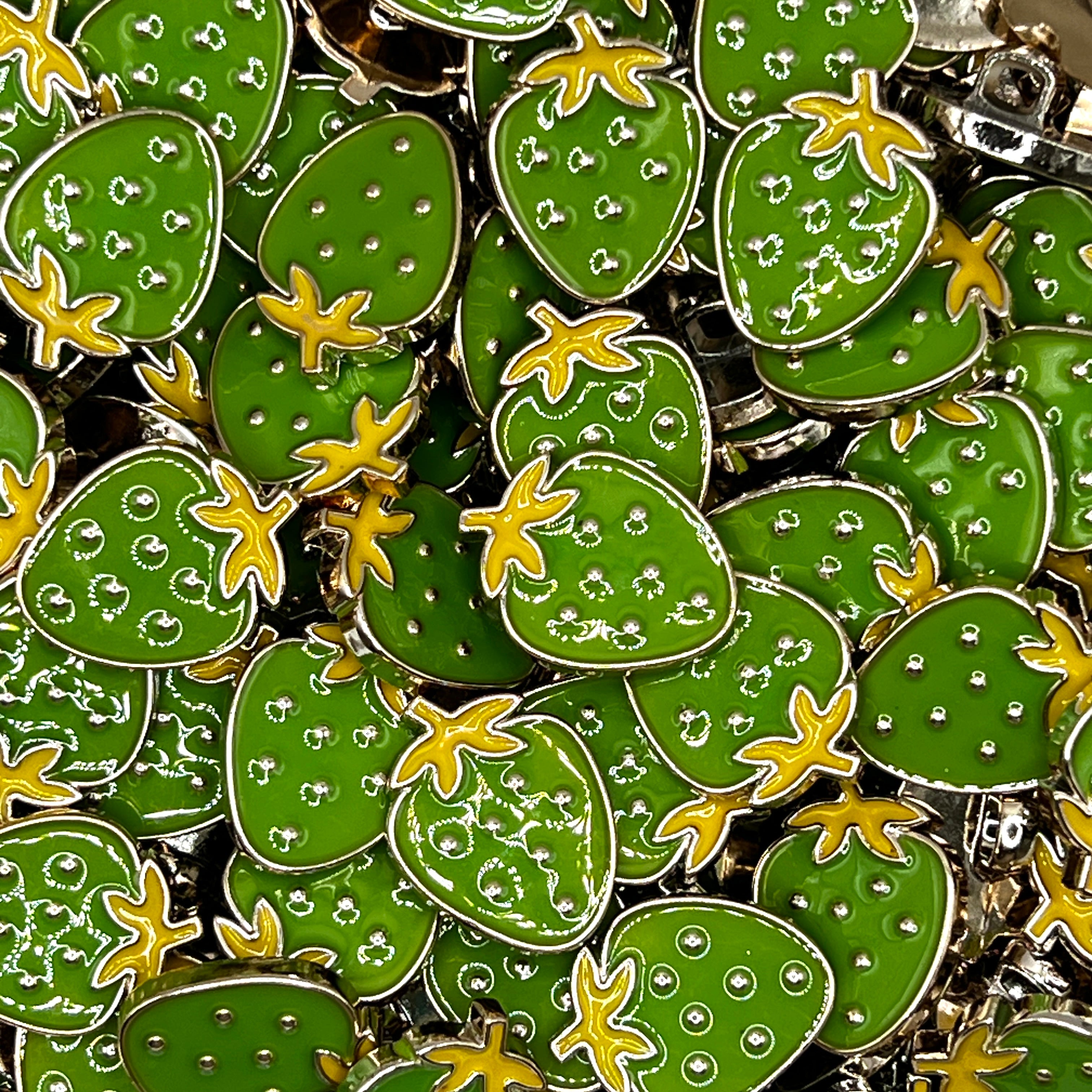 Bright Strawberry Buttons