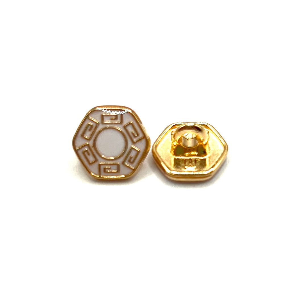 Hex Greek Kurta Button