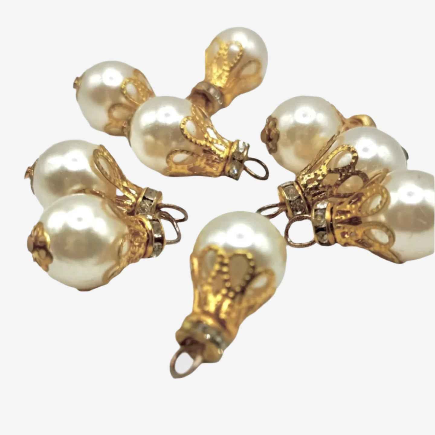 Ornate Pearl Charms