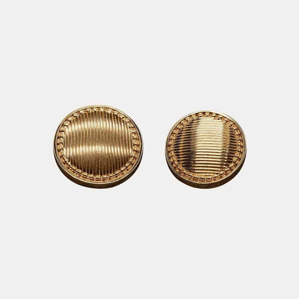 Ribbed Edge | Coat Button