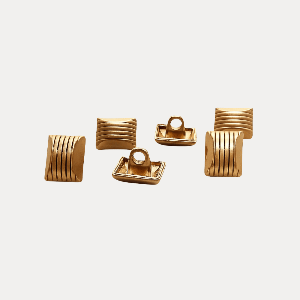 Rectangle Metal Kurta Button