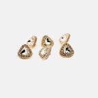 Sparkling Pave Triangle Buttons