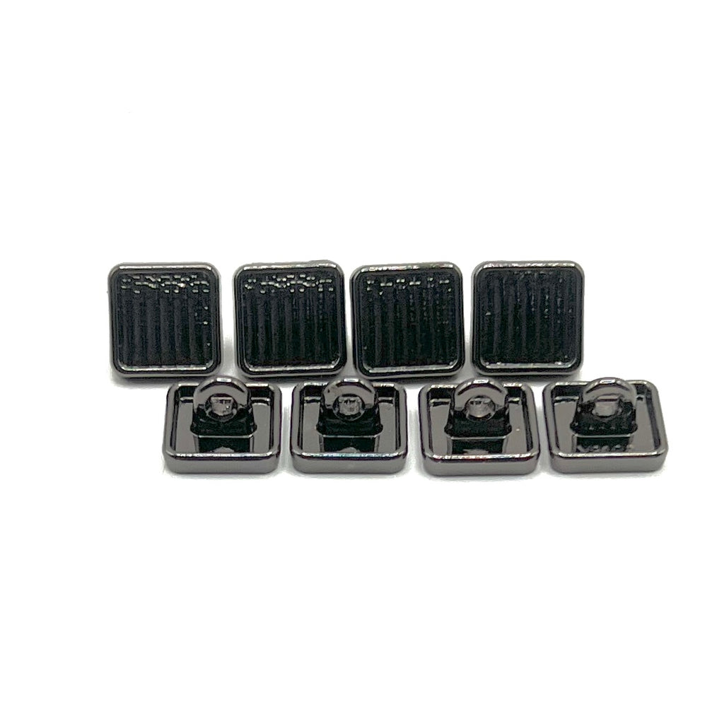 Square Striped Kurta Button