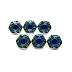 Hex Greek Kurta Button