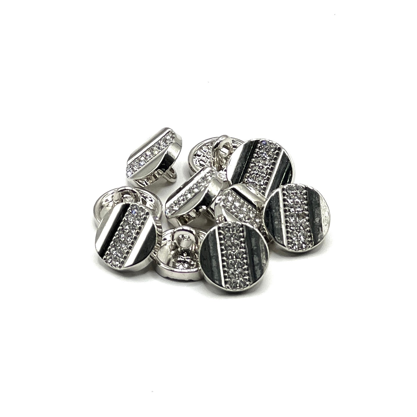 Rhinestone Strip Kurta Button