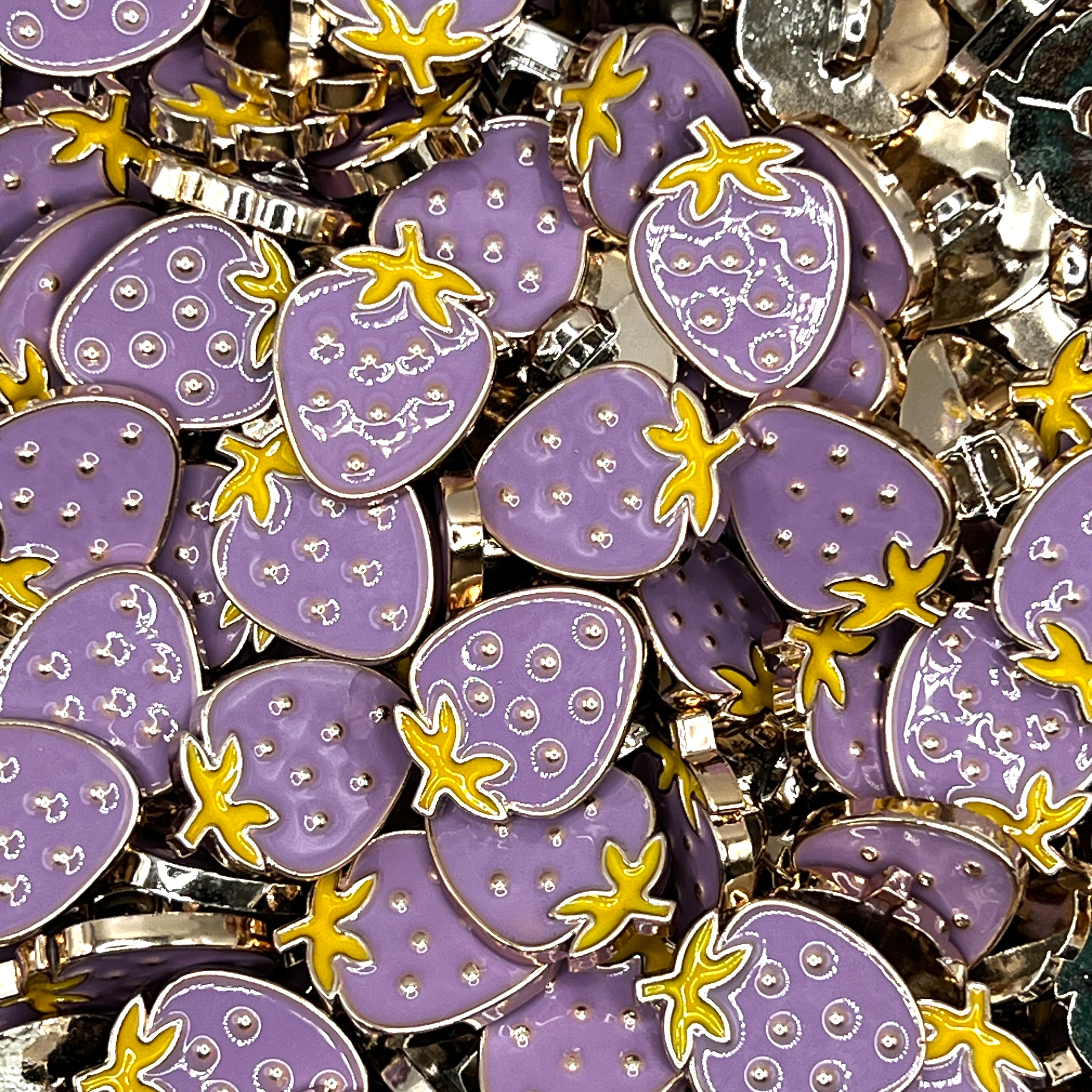 Bright Strawberry Buttons