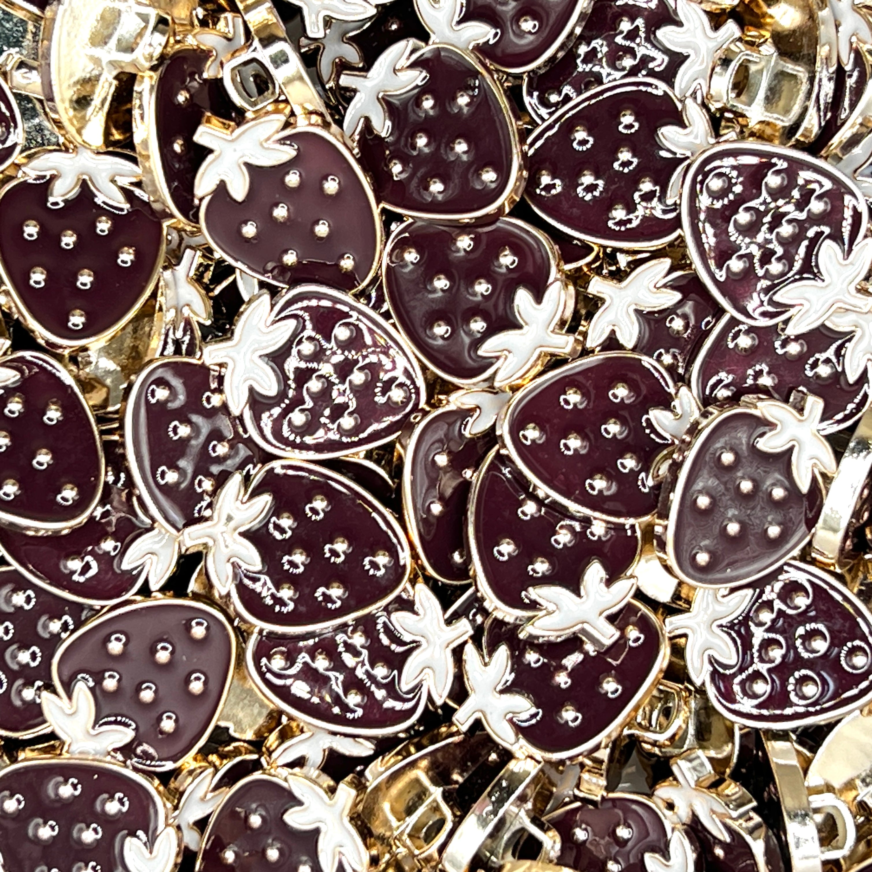 Bright Strawberry Buttons