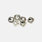 Chic Crystal Rectangle Button