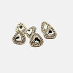 Crystal Detail Silver Buttons