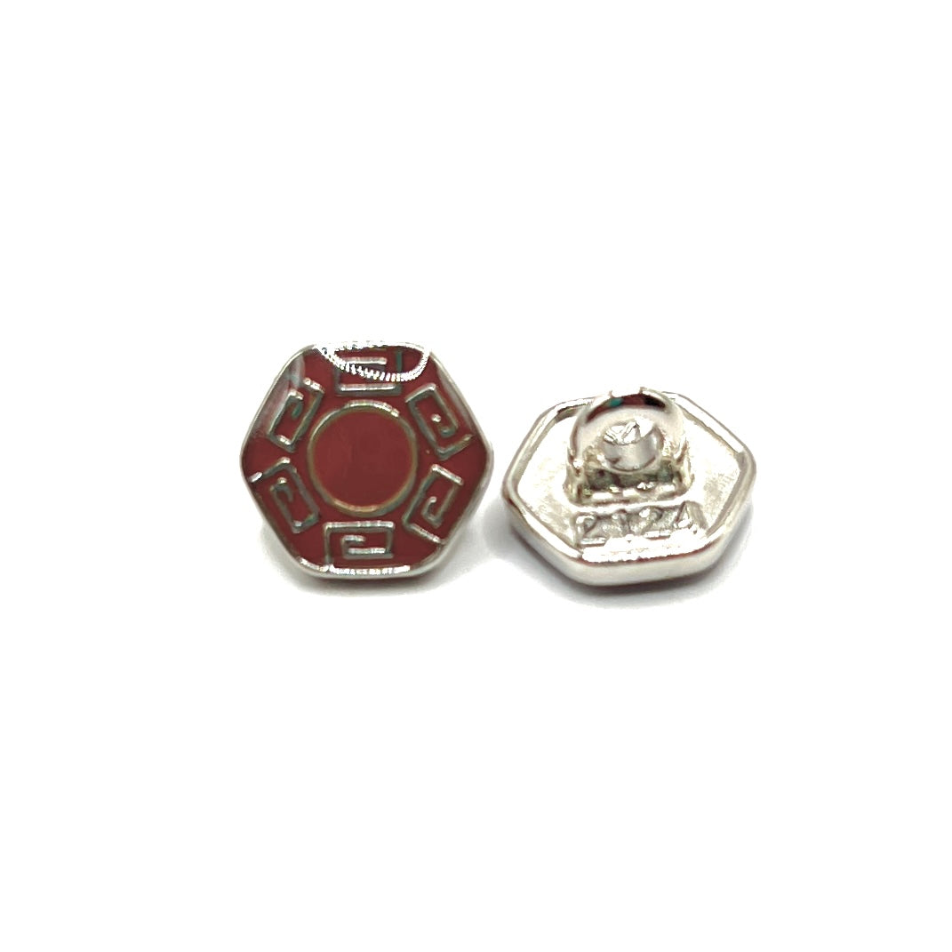 Hex Greek Kurta Button