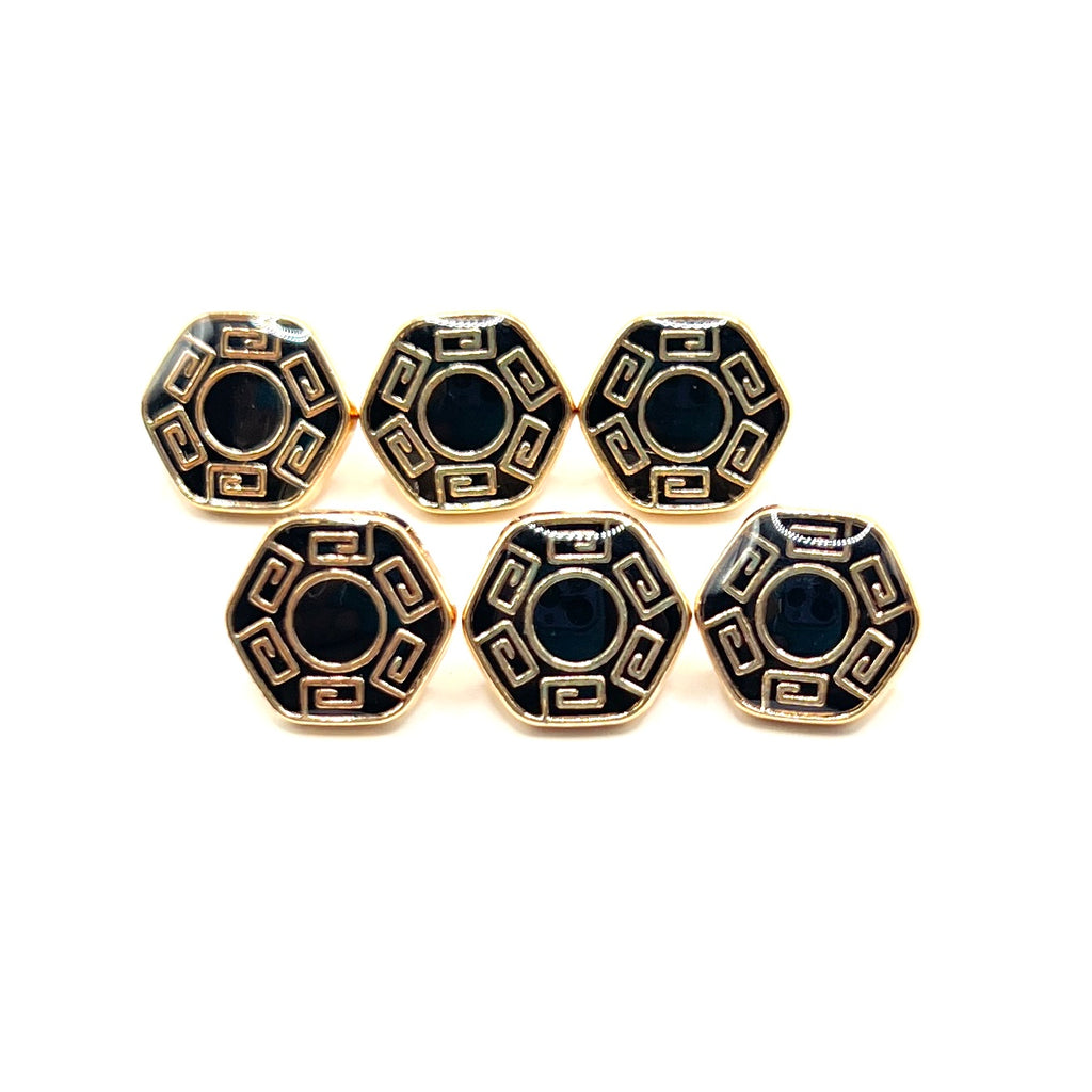 Hex Greek Kurta Button