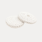 White Crochet Button