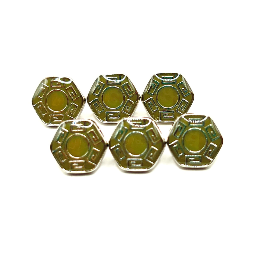 Hex Greek Kurta Button