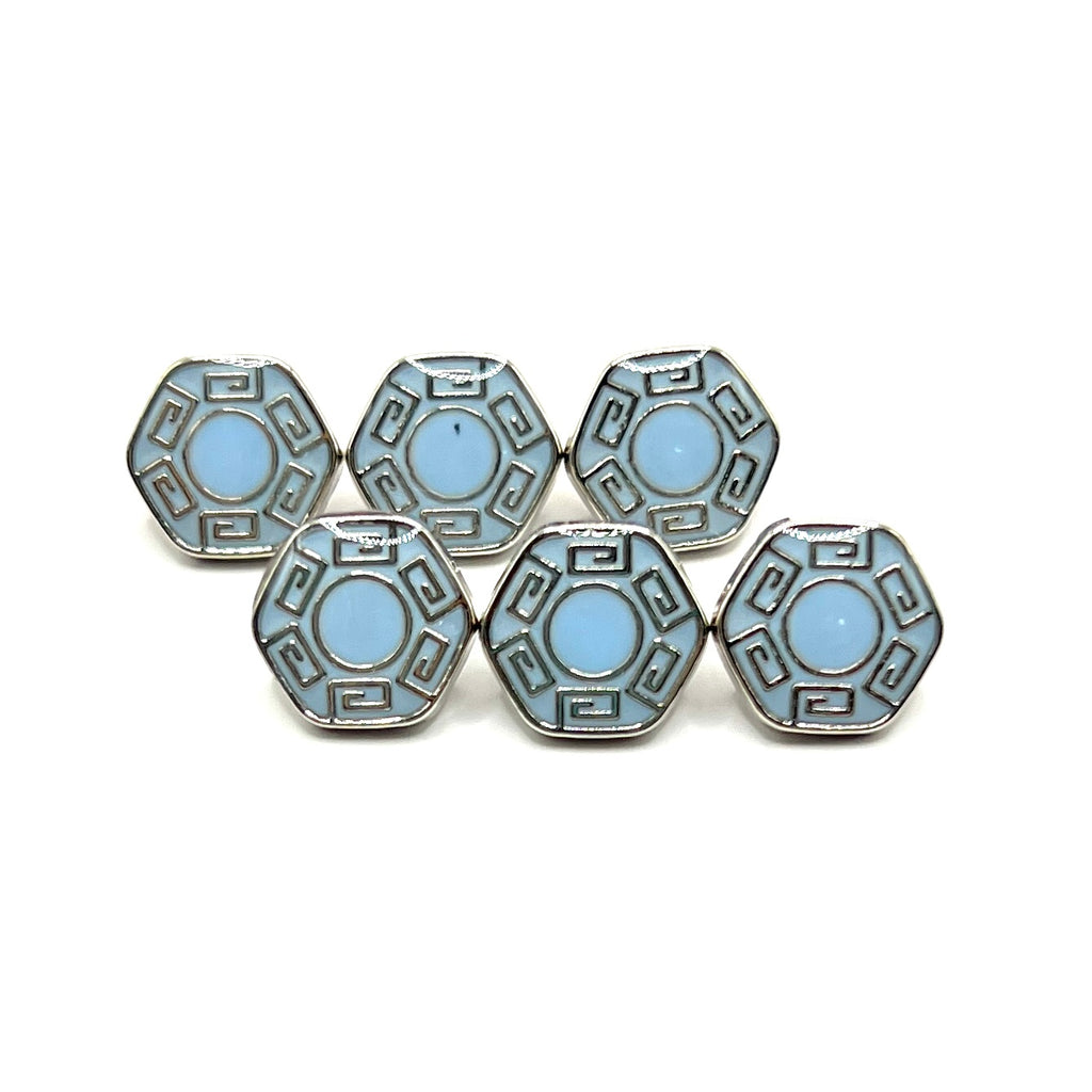 Hex Greek Kurta Button