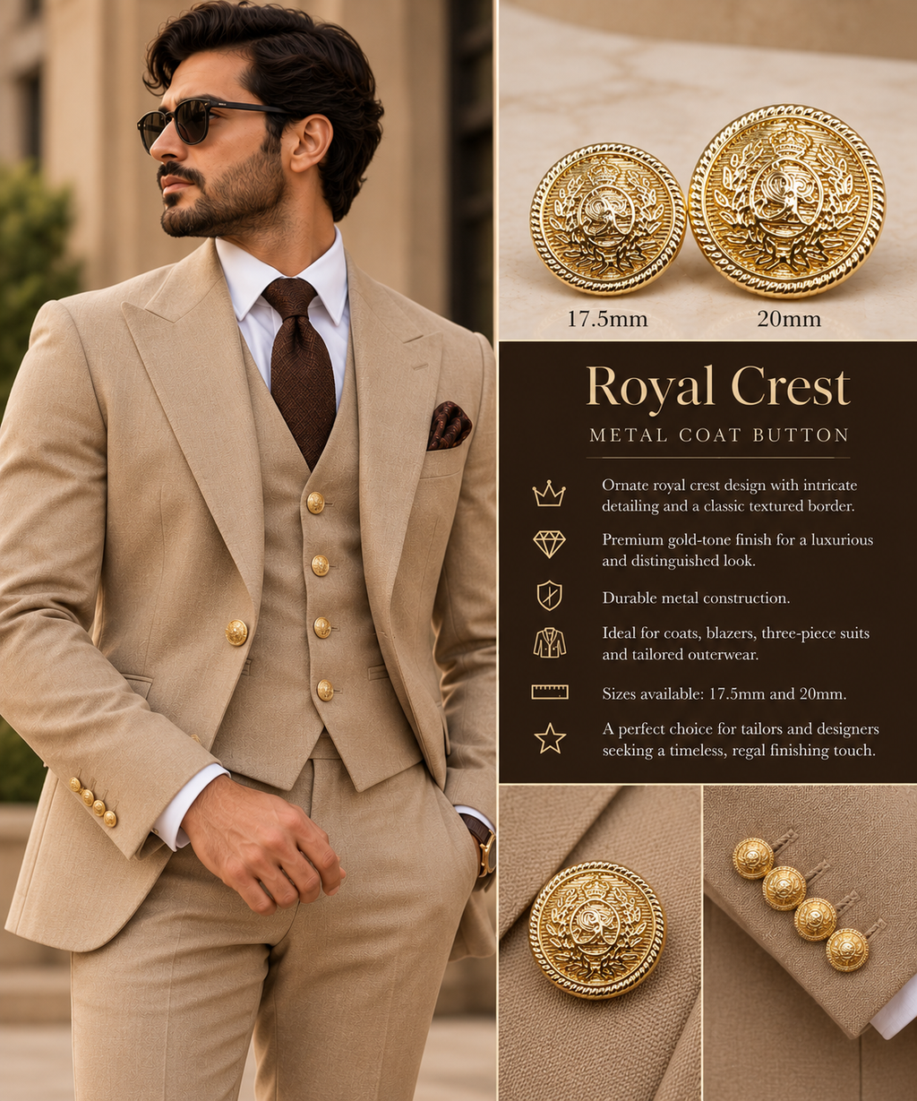 Royal Crest | Coat Button