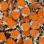 Bright Strawberry Buttons
