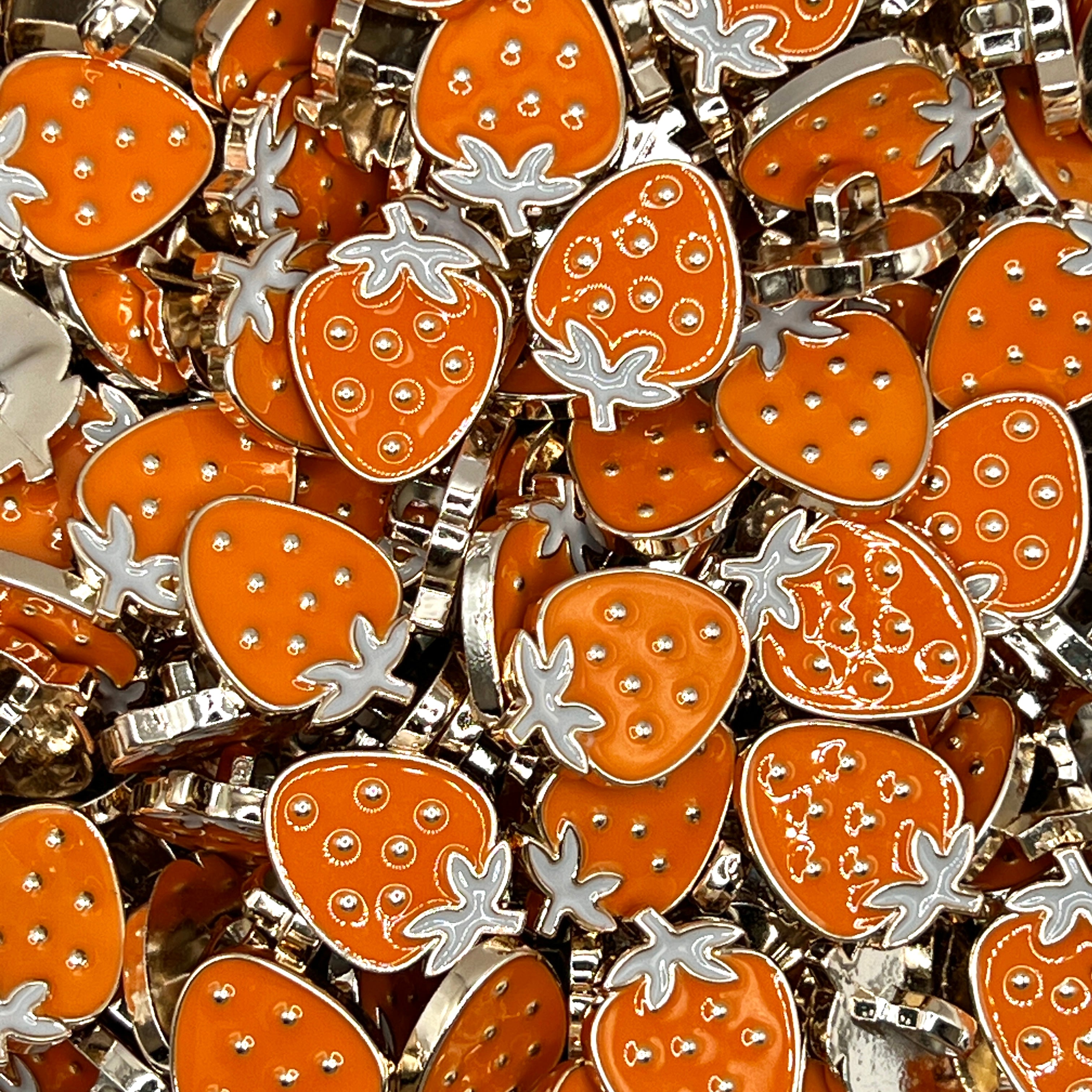 Bright Strawberry Buttons