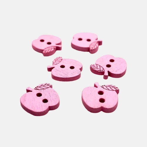 Apple Wooden Buttons