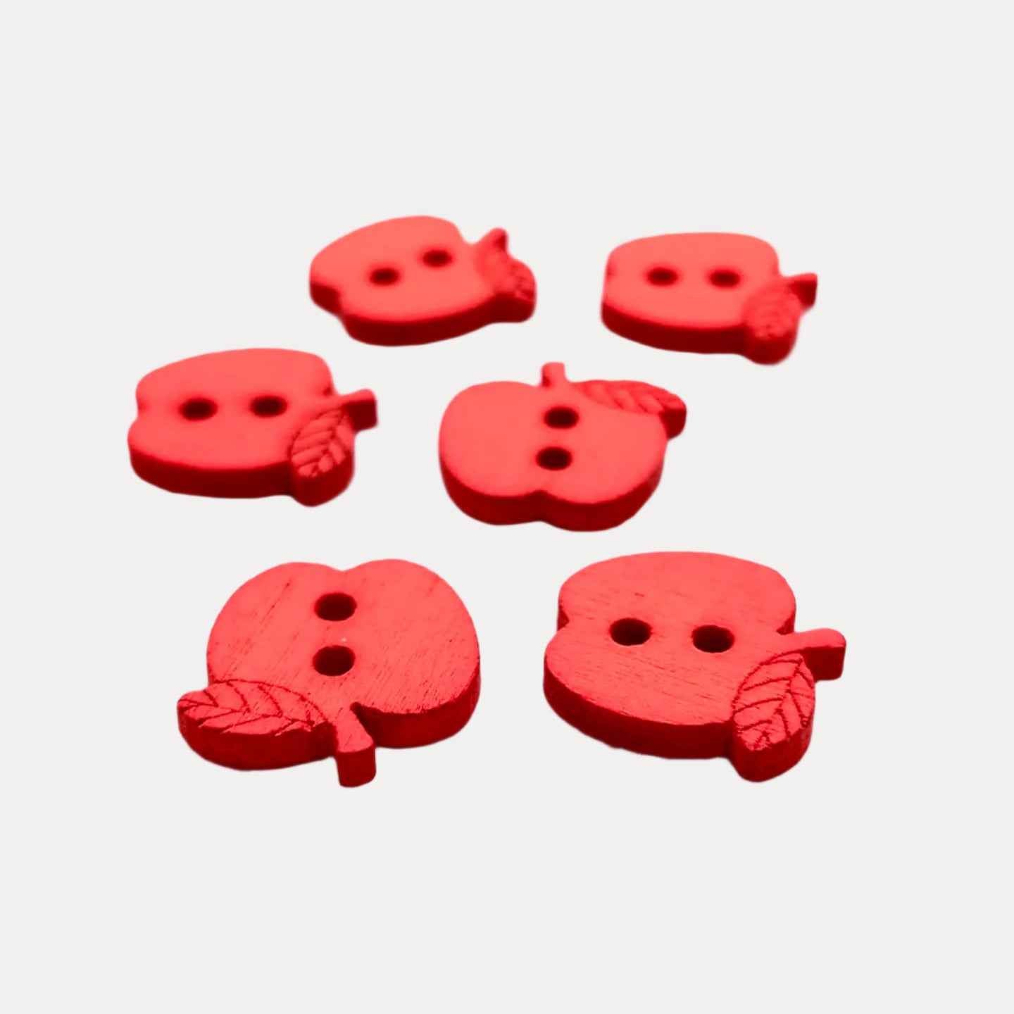 Apple Wooden Buttons