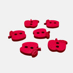 Apple Wooden Buttons