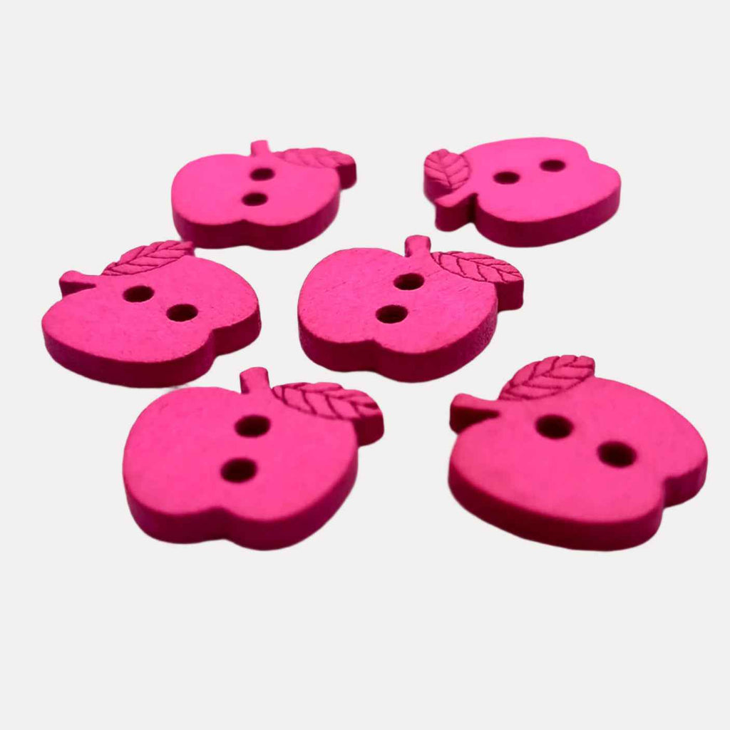 Apple Wooden Buttons