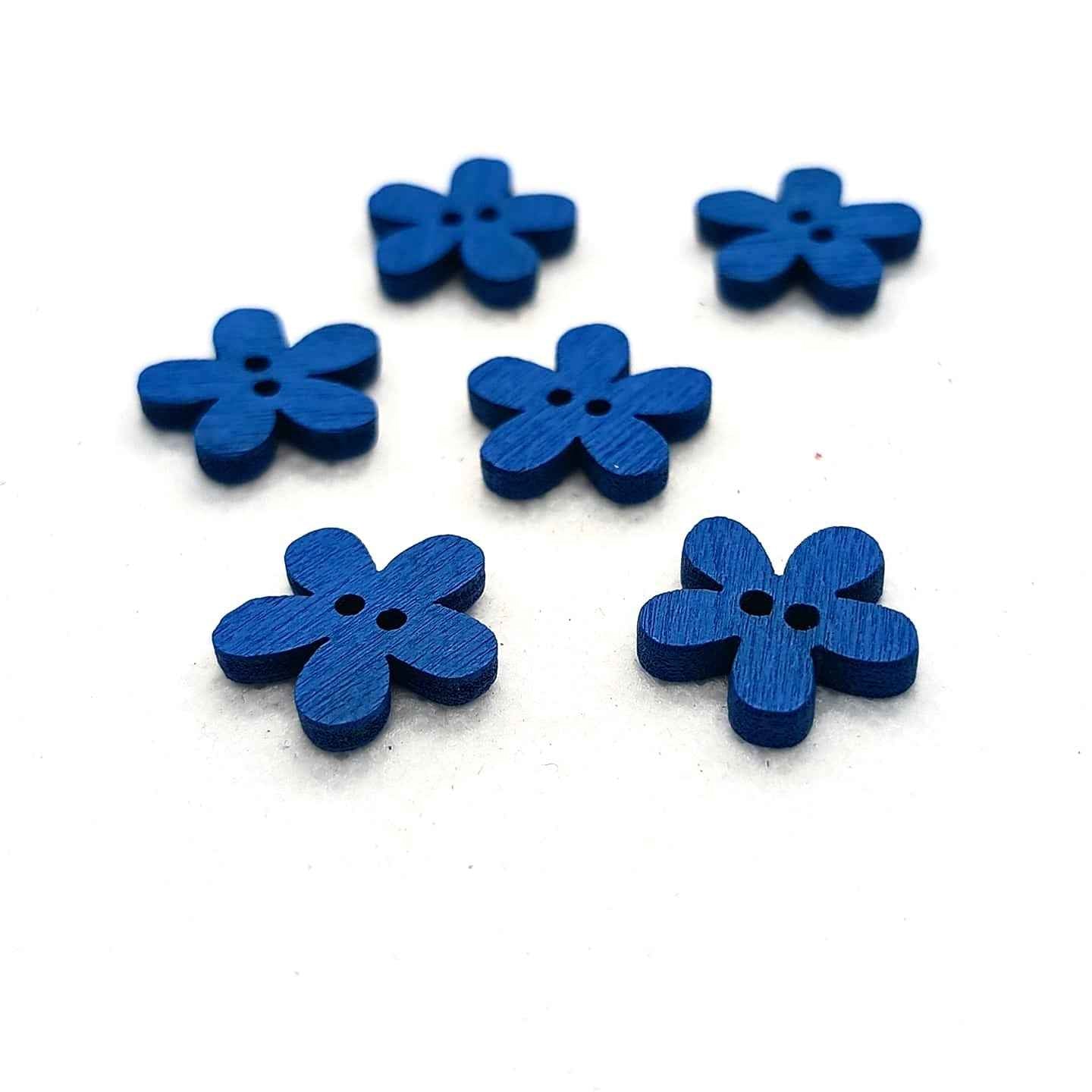 Wooden Big Flower Buttons