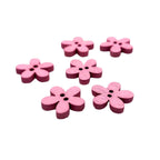 Wooden Big Flower Buttons