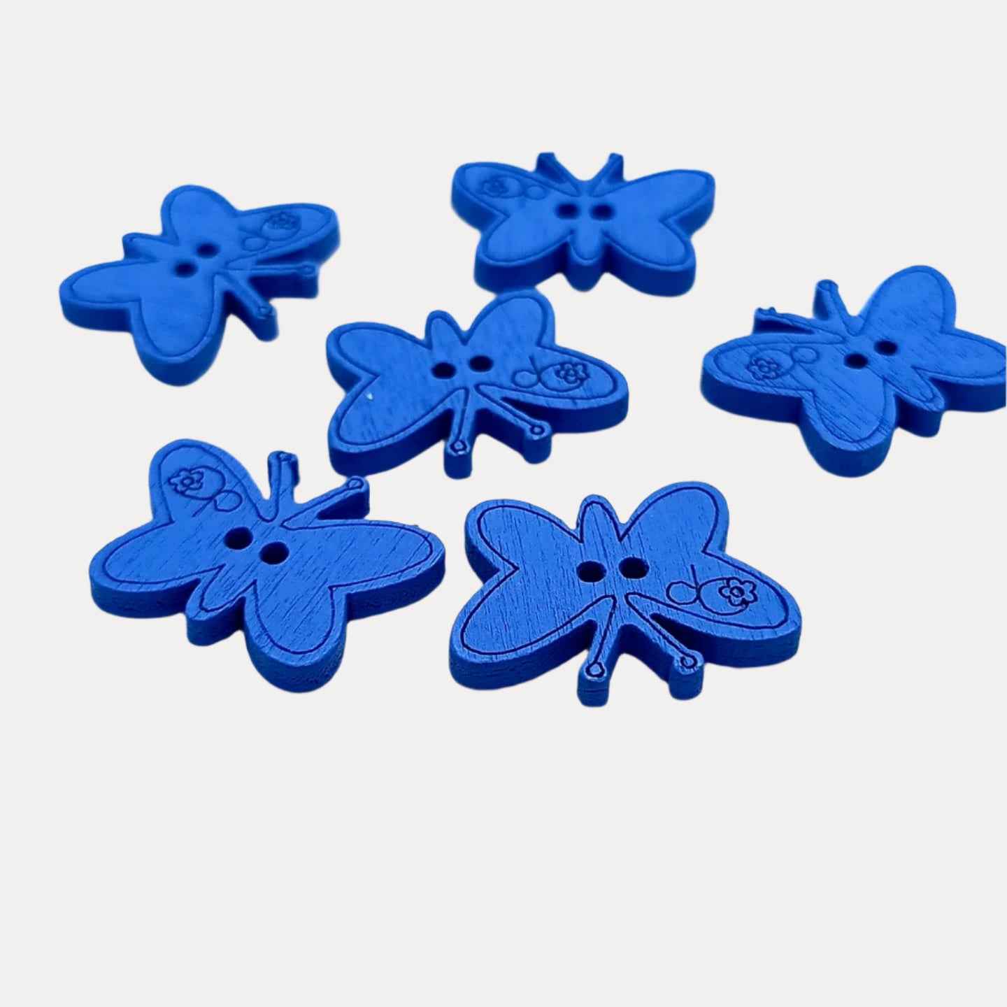 Wooden Butterfly Buttons