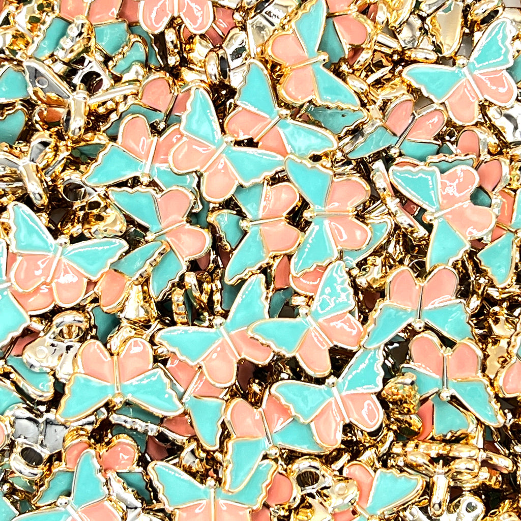 Butterfly Plastic Button