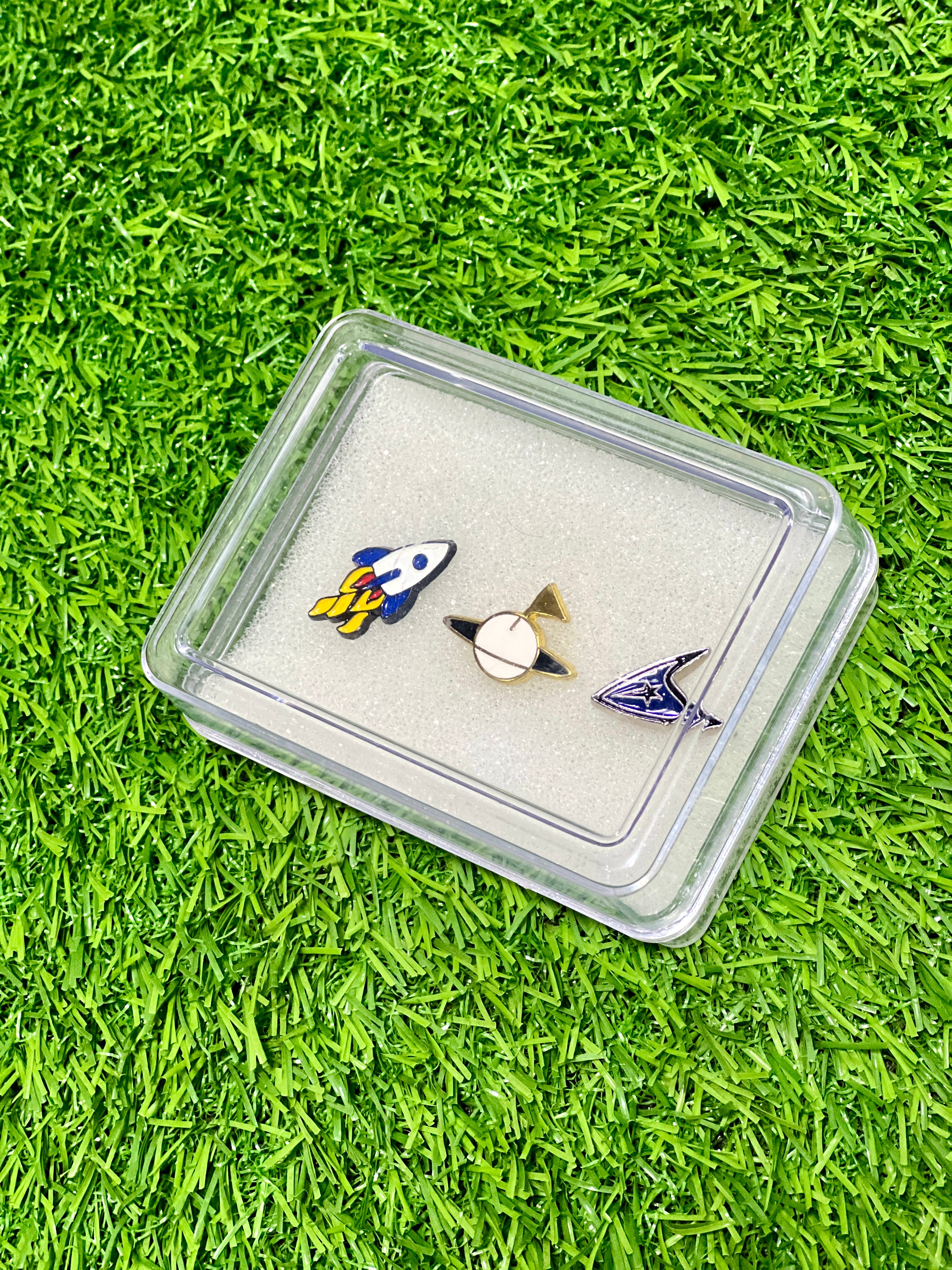 Outer Space Lapel Pin Gift Box - Set of 3