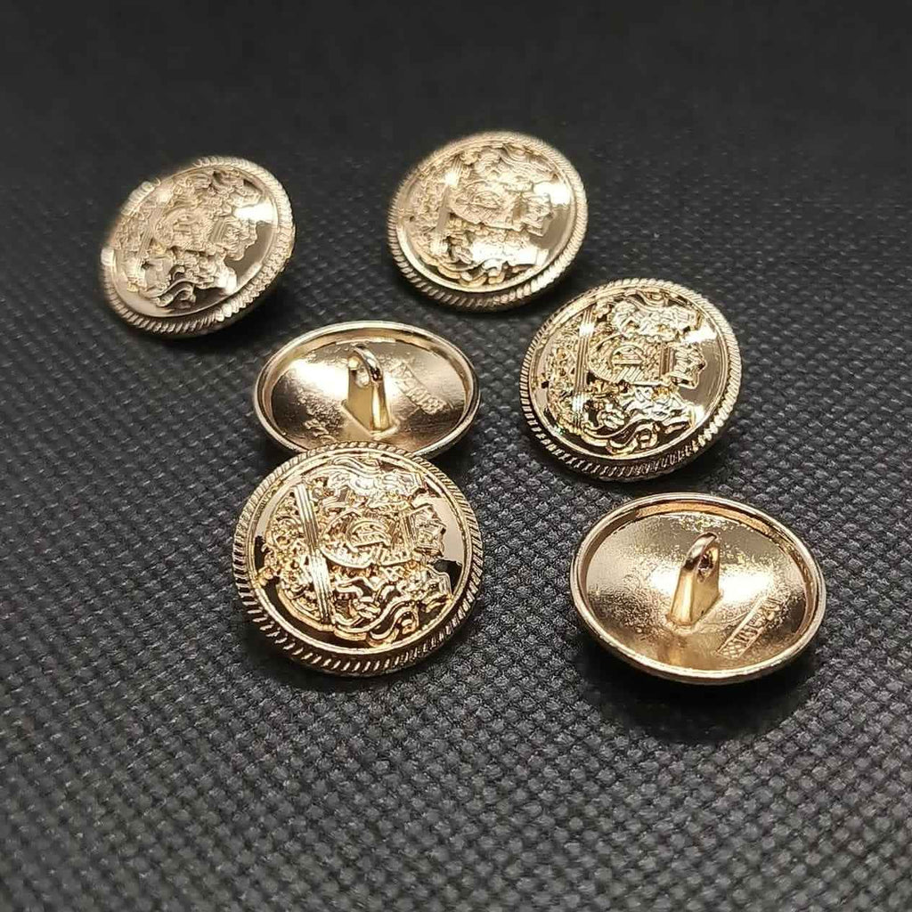 Embossed Metal Buttons