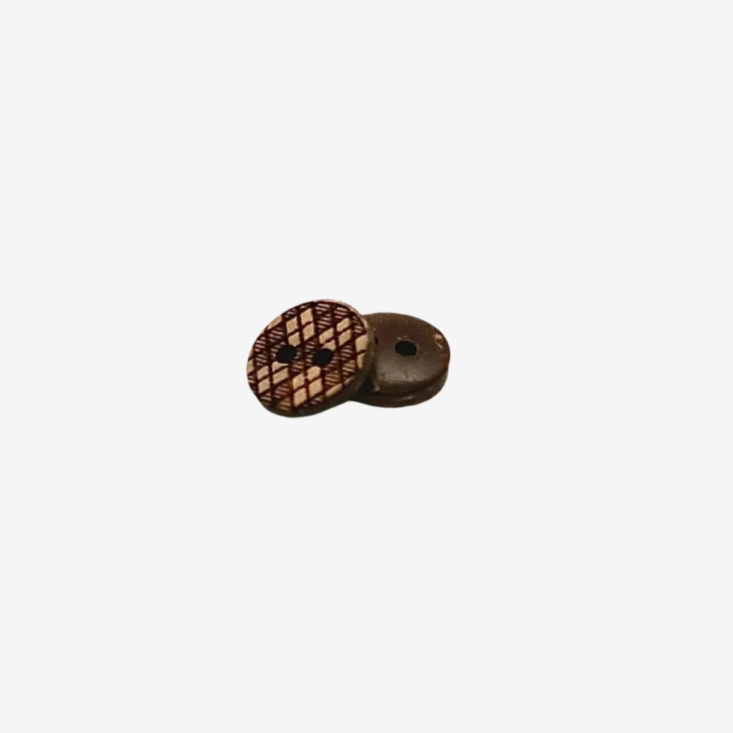 Diamond Weave Coconut Button