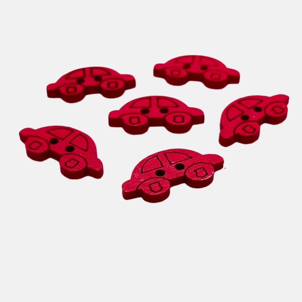 Colorful Wooden Car Buttons