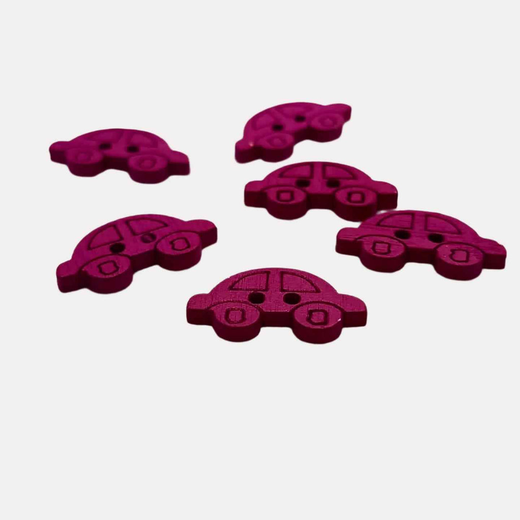 Colorful Wooden Car Buttons