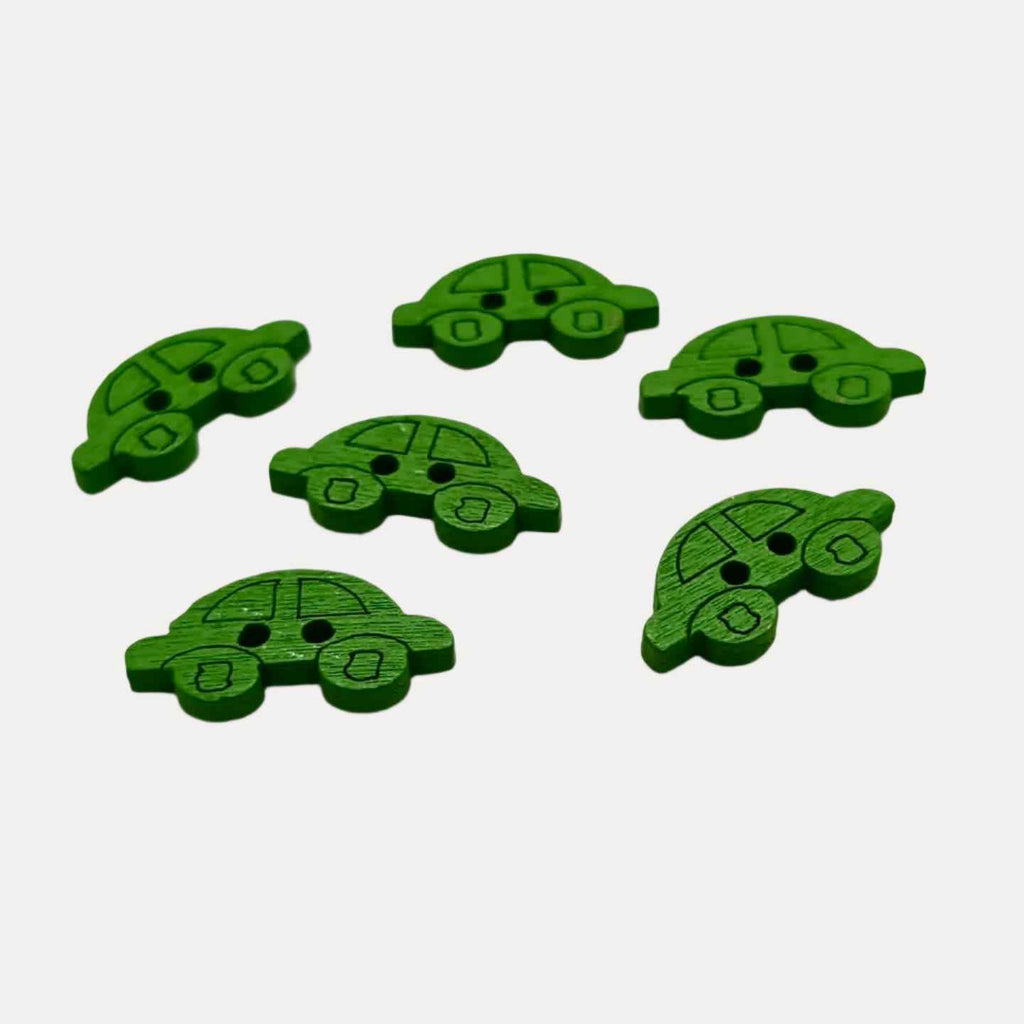 Colorful Wooden Car Buttons