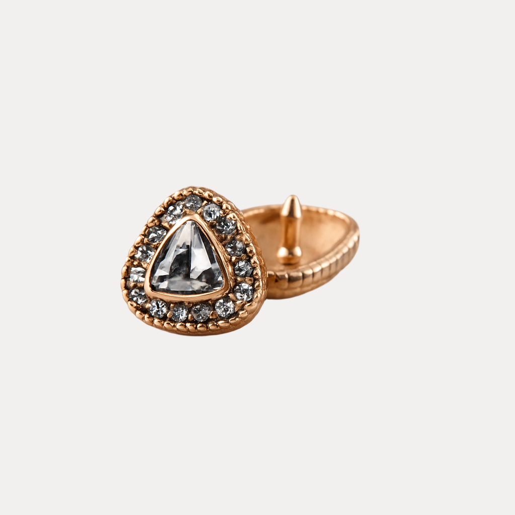 Glam Triangular Metal Buttons