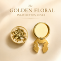 The Golden Floral Inlay Button Cover