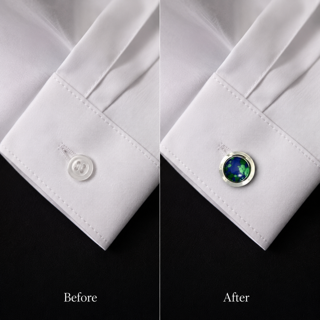 The Earthy Terrazzo Button Cover