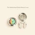 The Multicolored Watch Button Cover