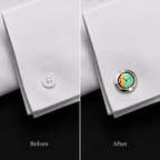 The Multicolored Watch Button Cover