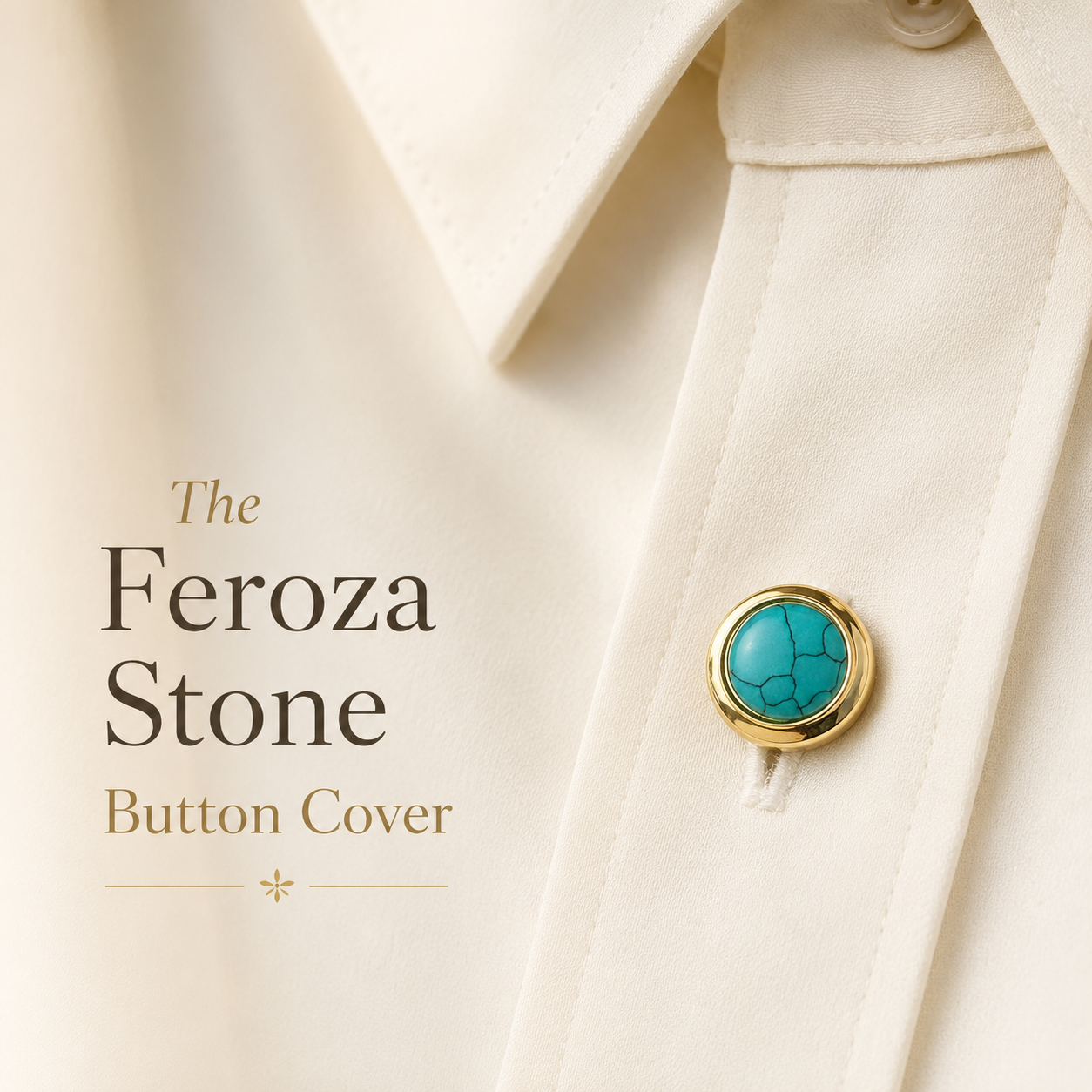 The Feroza Stone Button Cover