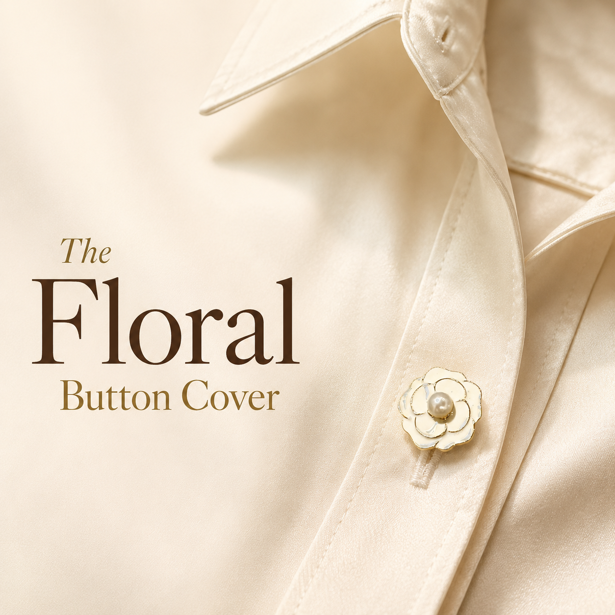 The Floral Button Cover | Unisex