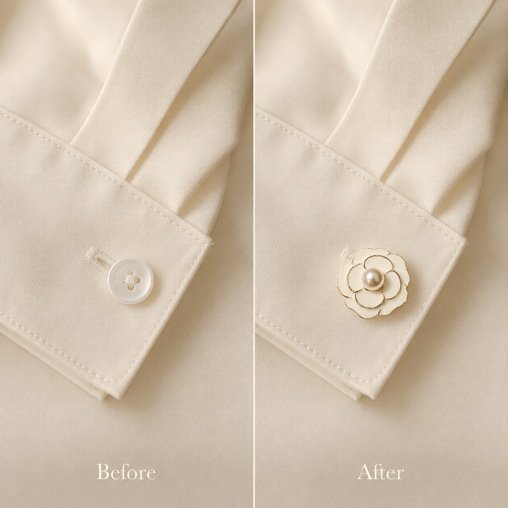 The Floral Button Cover | Unisex