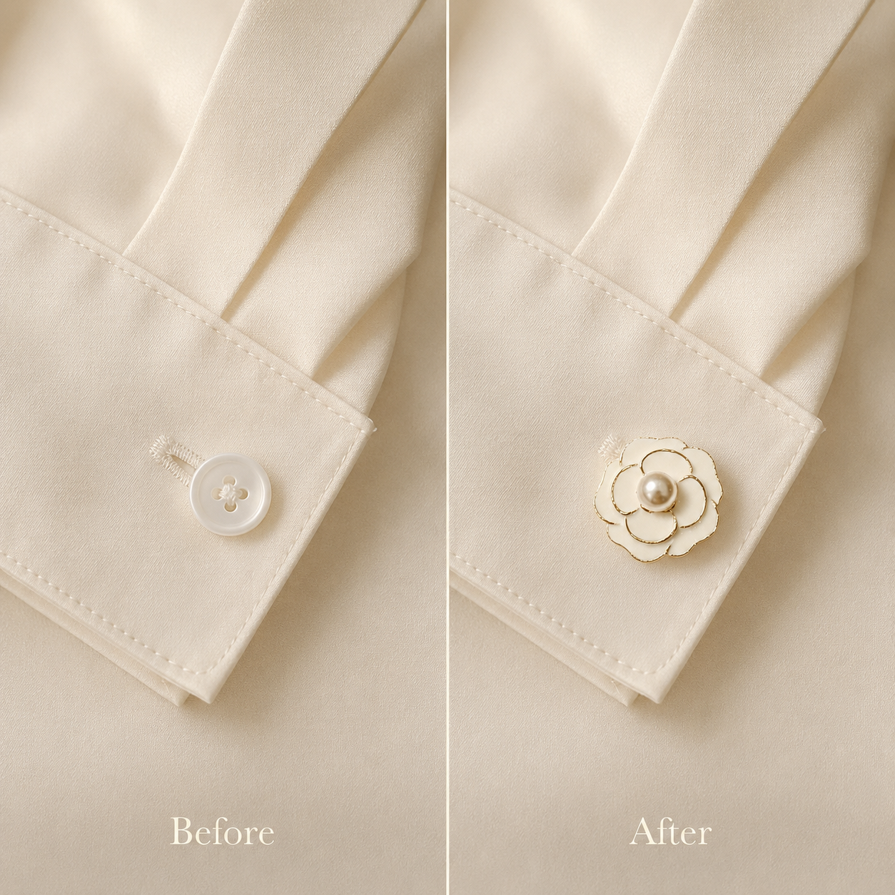 The Floral Button Cover | Unisex
