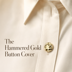 The Hammered Gold Button Cover